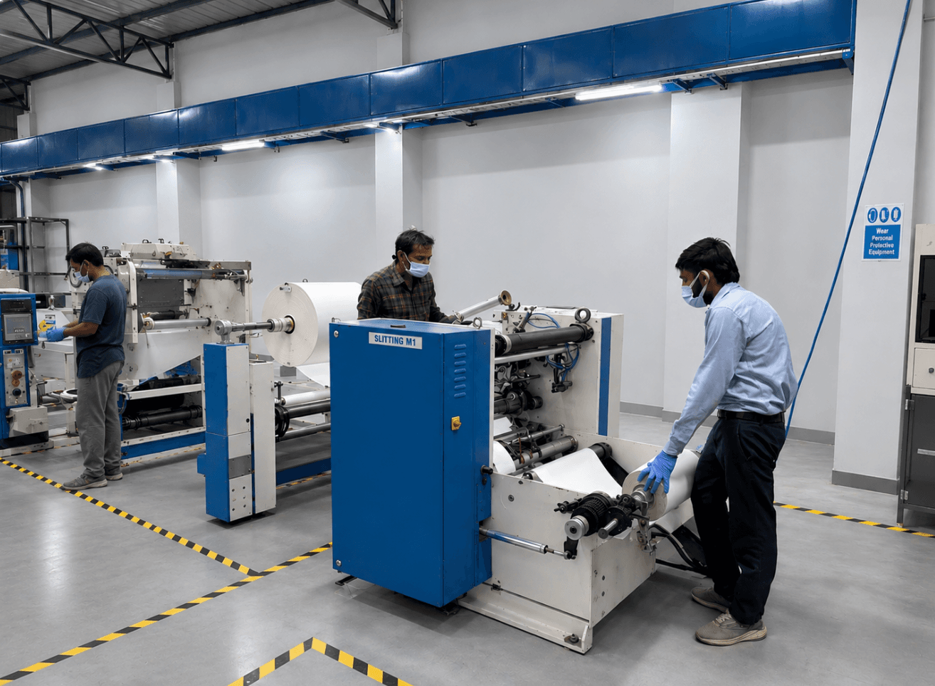 Paper converting unit at the pakzy3s plant